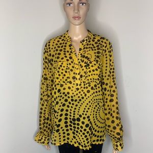 Black and Yellow, New Directions Blouse